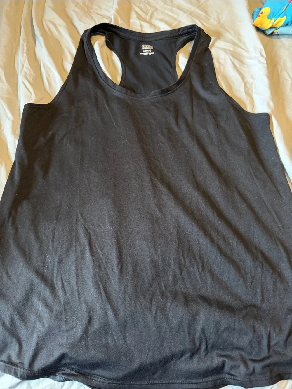 Athletic Works Black Racerback Tank Top - Picture 1 of 3